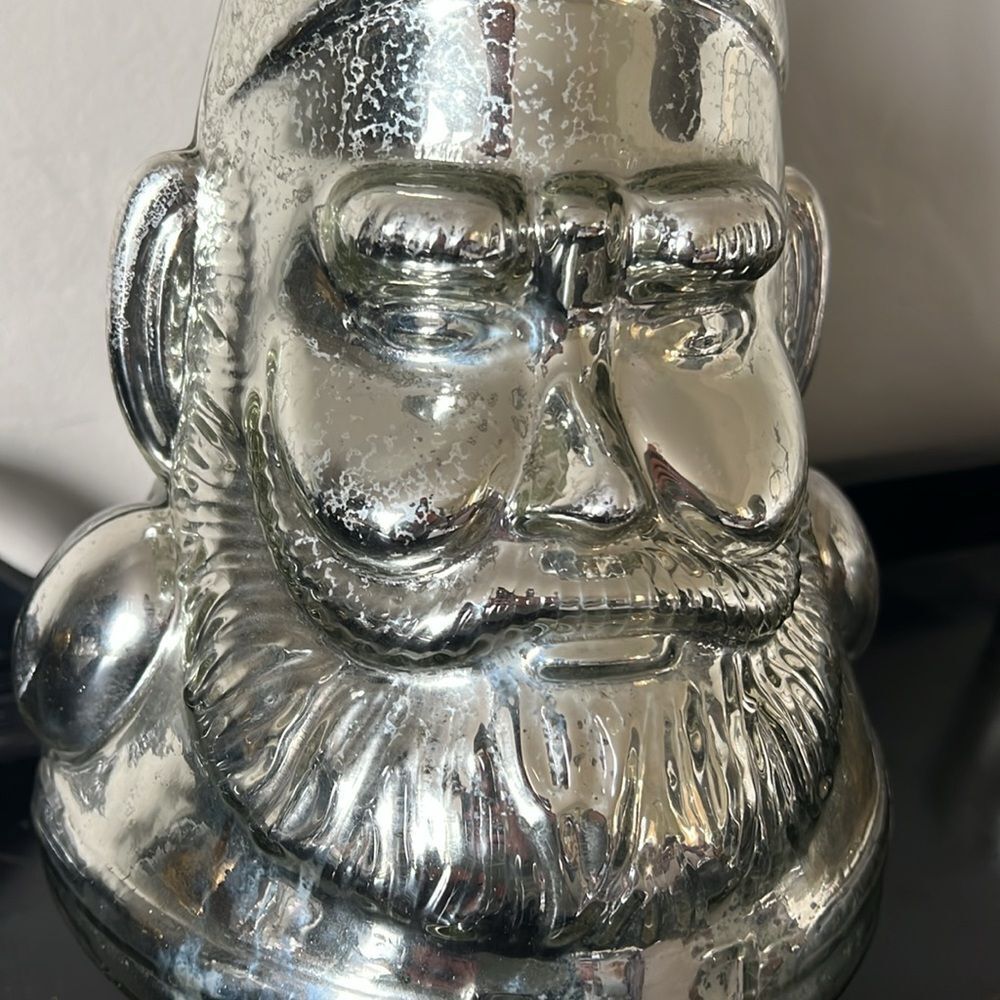 Pottery Barn Glass Santa Tree - Picture 2 of 9